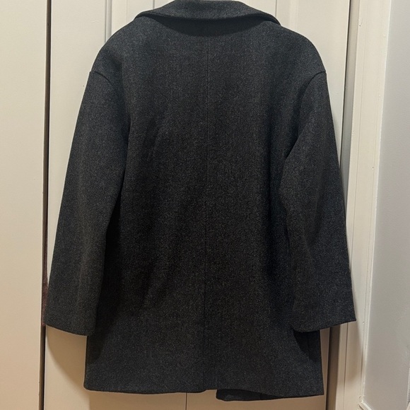 Women's Double-Breasted Gray Coat - Picture 7 of 7